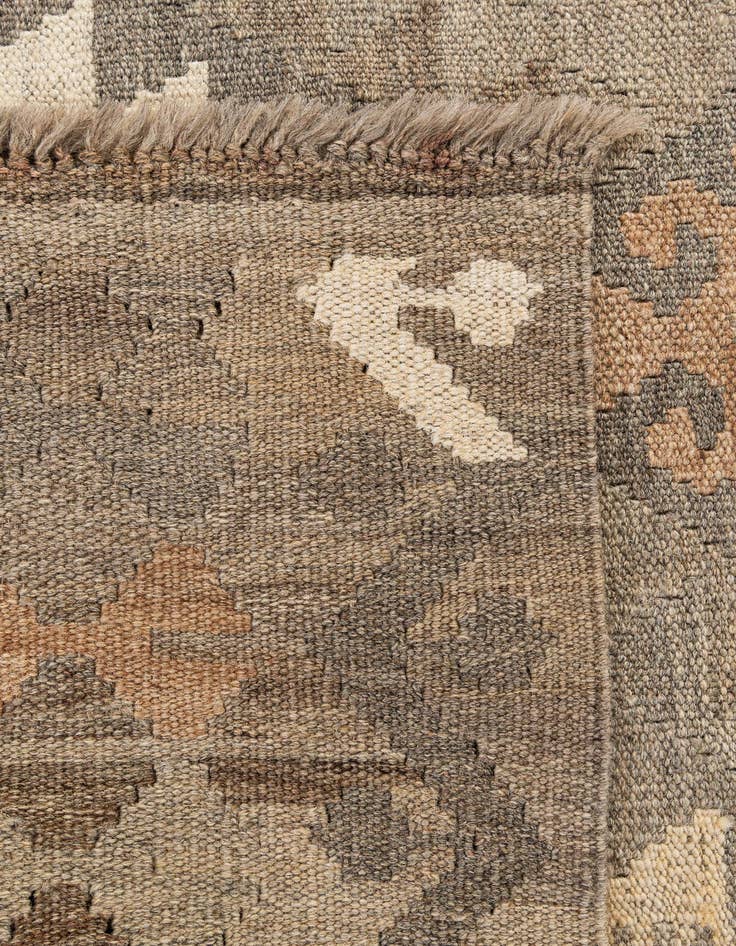 Detail image of 3' 2 x 5'  Hand Woven Kilim Maymana Wool Rug