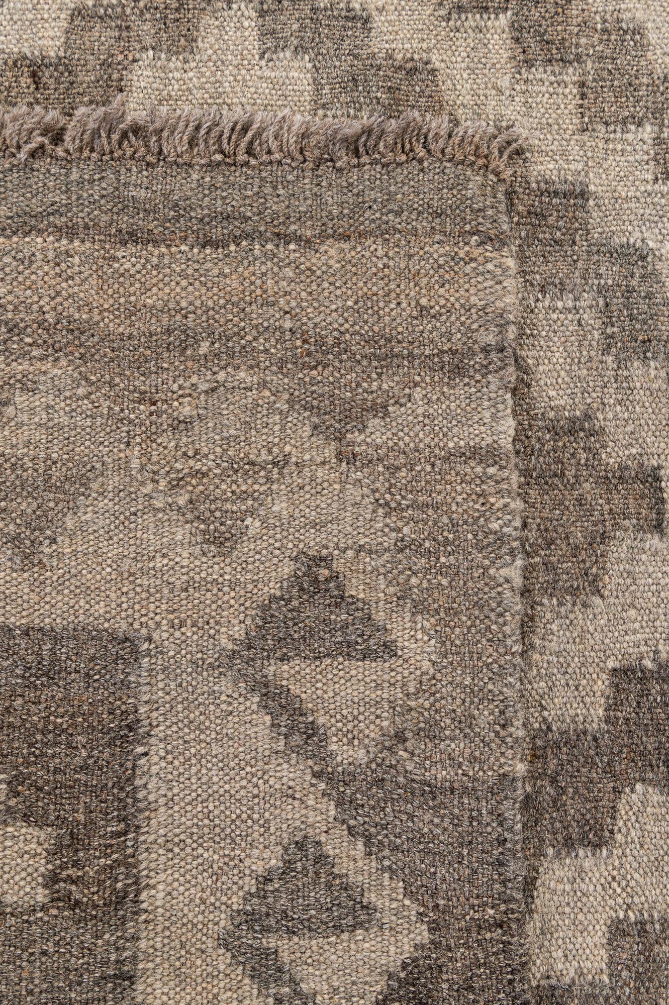 3' 2 x 5' 2 Hand Woven Kilim Maymana Wool Rug