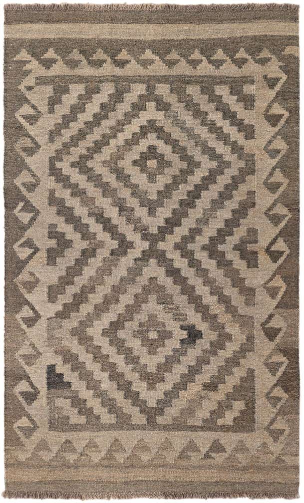 3' 2 x 5' 2 Hand Woven Kilim Maymana Wool Rug