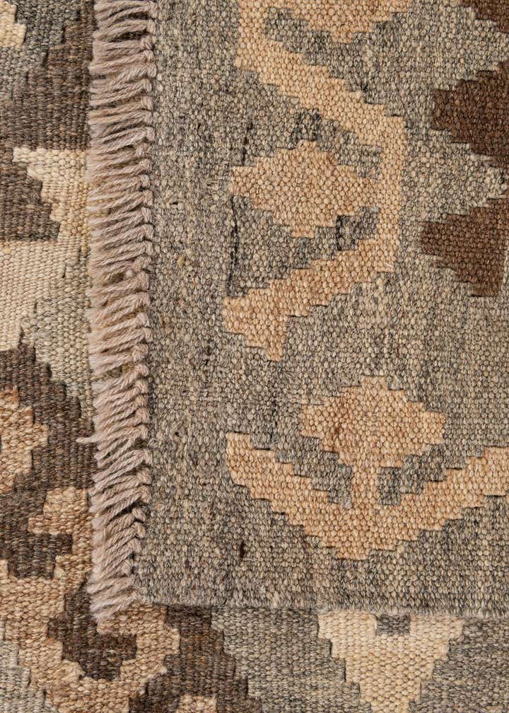 5' 2 x 6' 6 Hand Woven Kilim Maymana Wool Rug