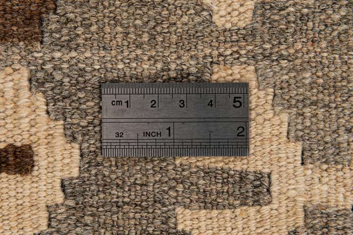5' 2 x 6' 6 Hand Woven Kilim Maymana Wool Rug