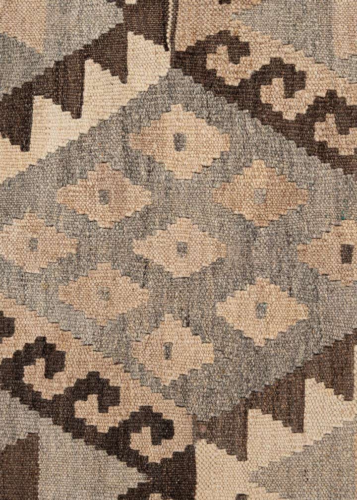 5' 2 x 6' 6 Hand Woven Kilim Maymana Wool Rug
