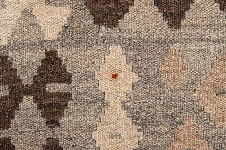 5' 2 x 6' 6 Hand Woven Kilim Maymana Wool Rug