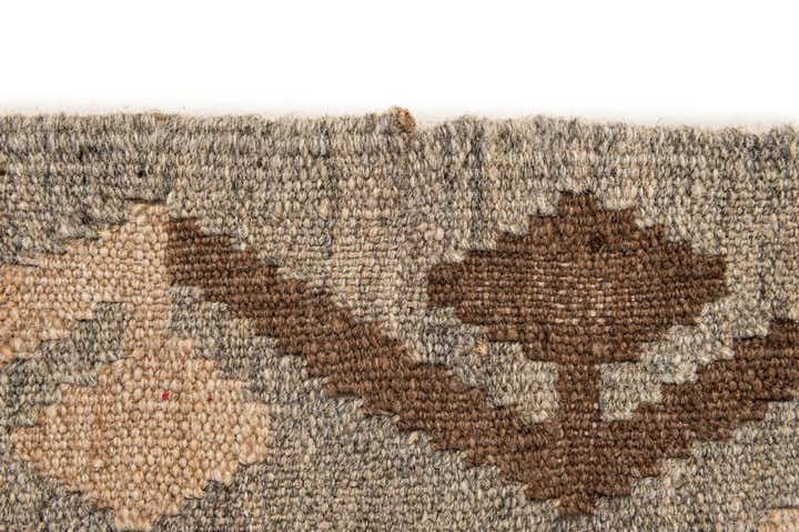 5' 2 x 6' 6 Hand Woven Kilim Maymana Wool Rug