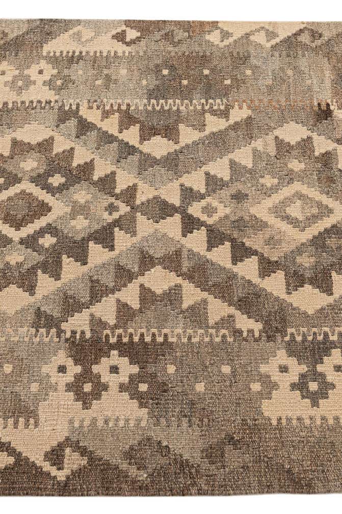 2' 9 x 4' 2 Hand Woven Kilim Maymana Wool Rug