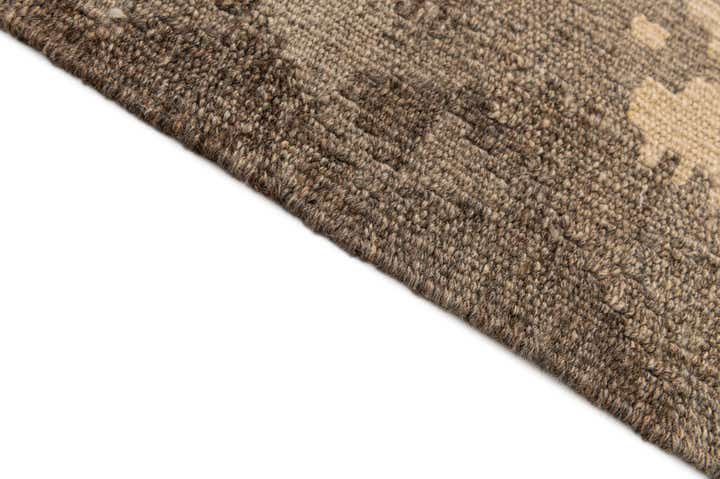 2' 9 x 4' 2 Hand Woven Kilim Maymana Wool Rug