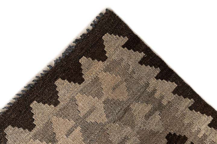 3' 4 x 4' 1 Hand Woven Kilim Maymana Wool Rug