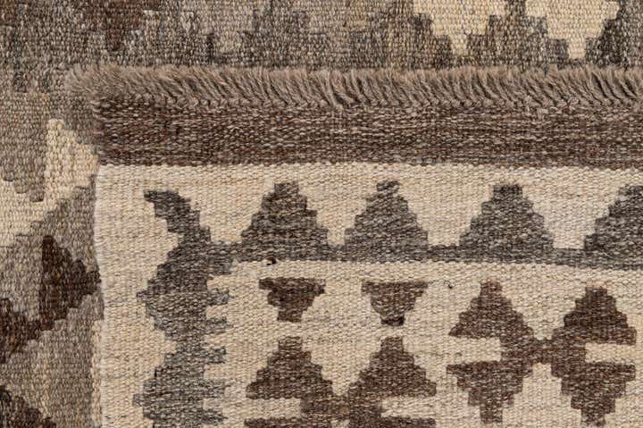 3' 3 x 4' 11 Hand Woven Kilim Maymana Wool Rug