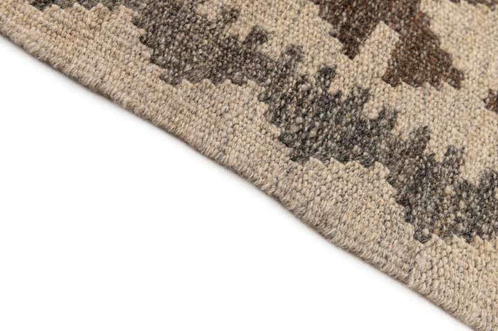 3' 3 x 4' 11 Hand Woven Kilim Maymana Wool Rug