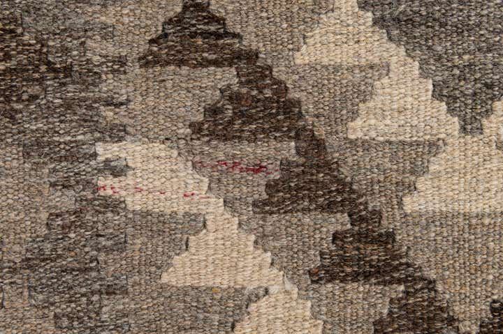 3' 3 x 4' 11 Hand Woven Kilim Maymana Wool Rug