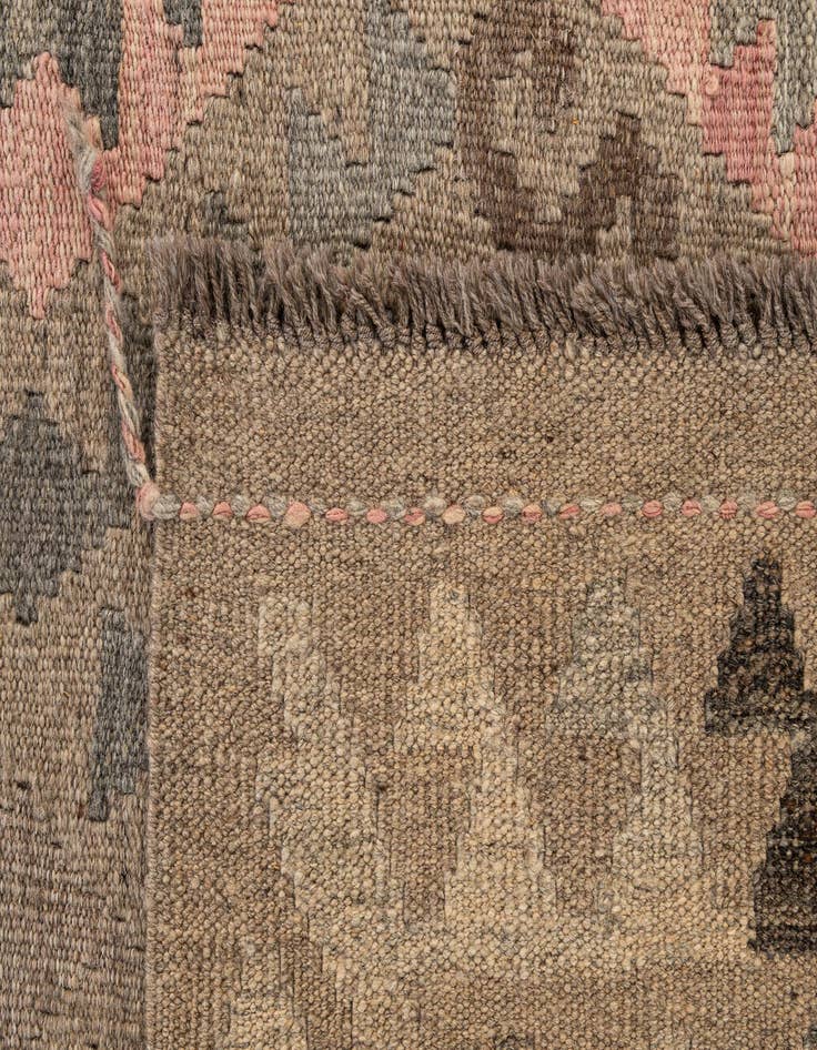 Detail image of 6' x 8' 3  Hand Woven Kilim Maymana Wool Rug