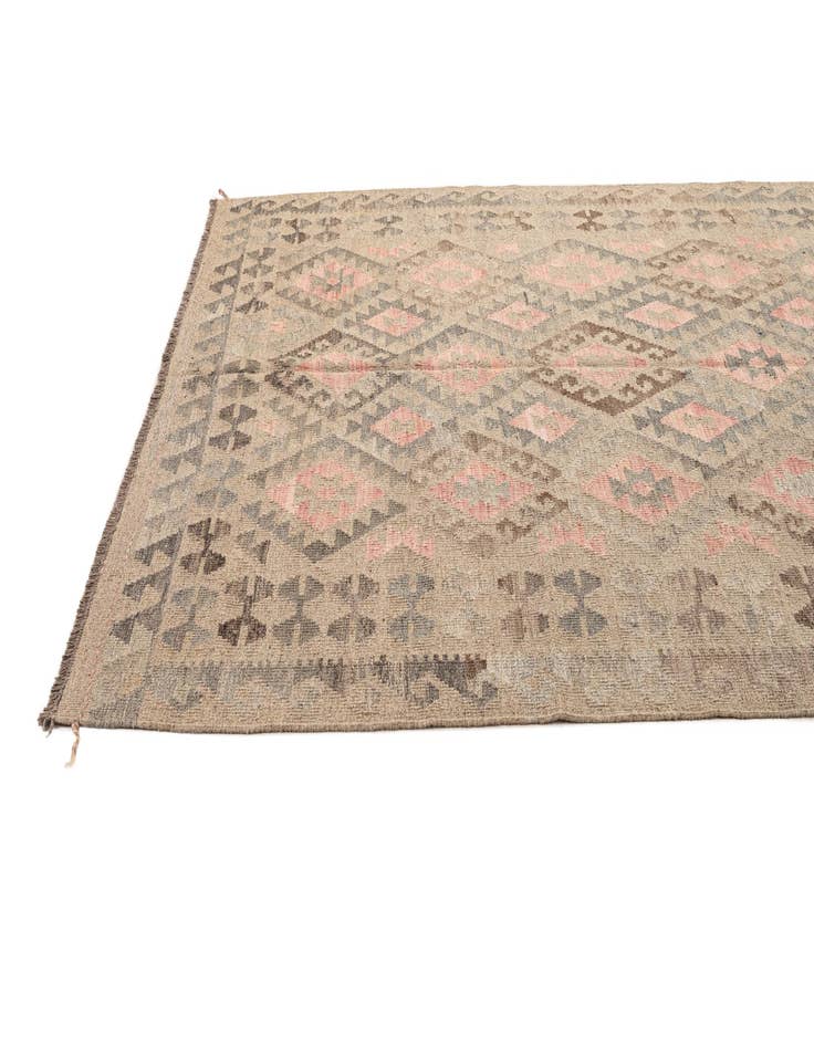 Detail image of 6' x 8' 3  Hand Woven Kilim Maymana Wool Rug