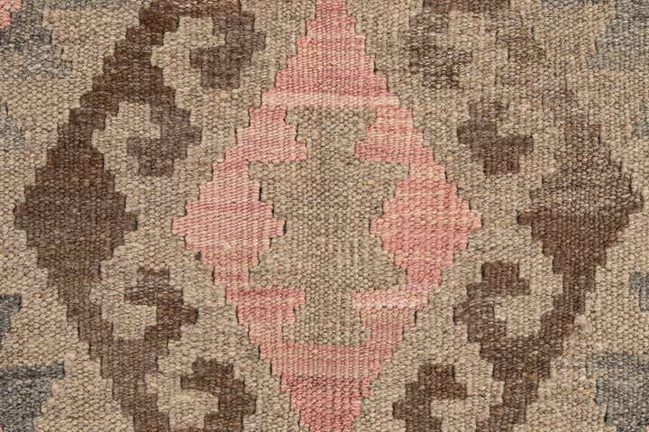 6' x 8' 3 Hand Woven Kilim Maymana Wool Rug