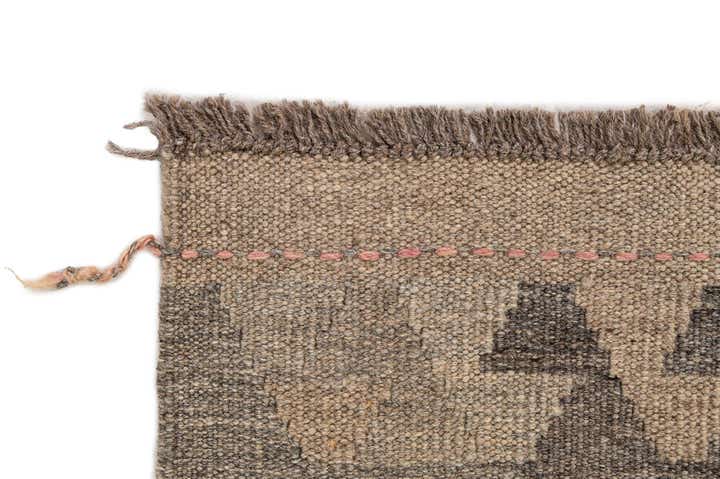 6' x 8' 3 Hand Woven Kilim Maymana Wool Rug