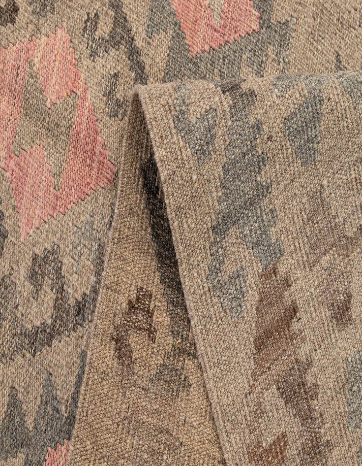 Detail image of 6' x 8' 3  Hand Woven Kilim Maymana Wool Rug