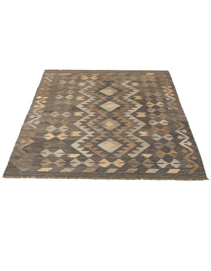 Detail image of 10' 7 x 12' 1 Hand Woven Kilim Maymana Wool Rug