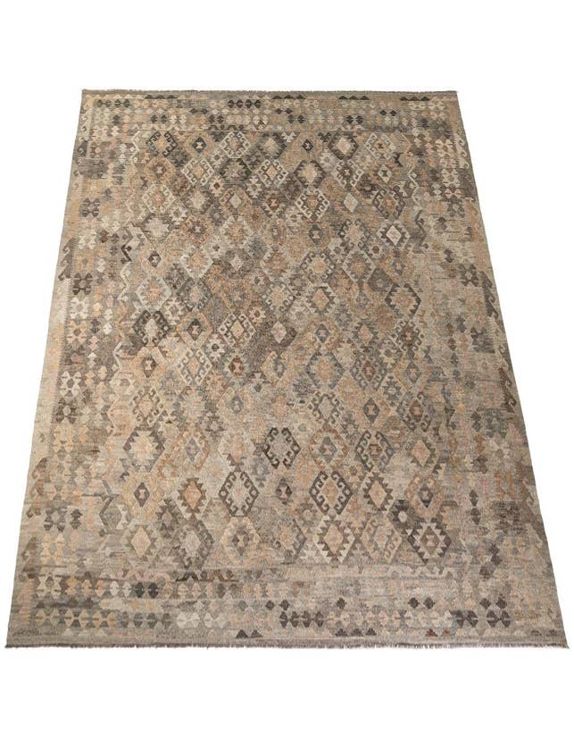 Detail image of 11' 10 x 16' 3  Hand Woven Kilim Maymana Wool Rug