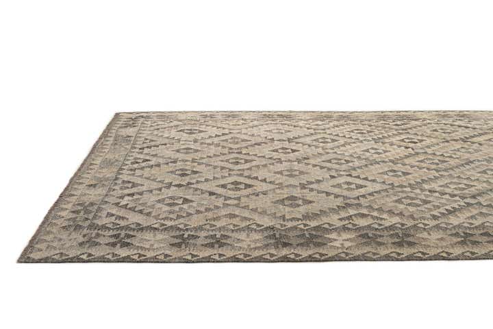 6' 10 x 9' 6 Hand Woven Kilim Maymana Wool Rug