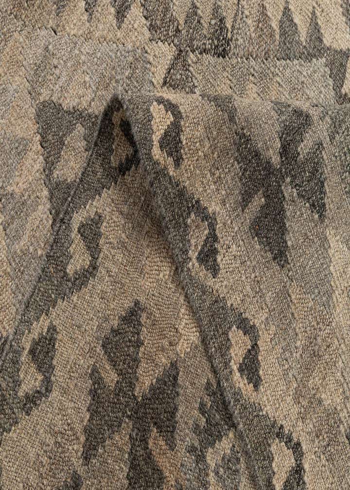 6' 10 x 9' 6 Hand Woven Kilim Maymana Wool Rug