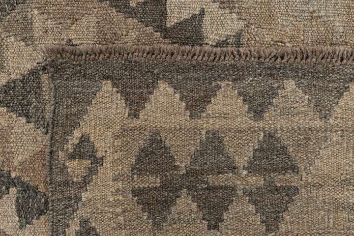 6' 10 x 9' 6 Hand Woven Kilim Maymana Wool Rug