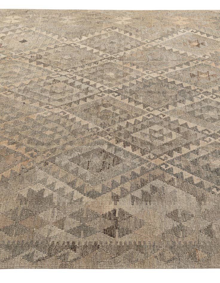 Detail image of 6' 11 x 10' 2  Hand Woven Kilim Maymana Wool Rug