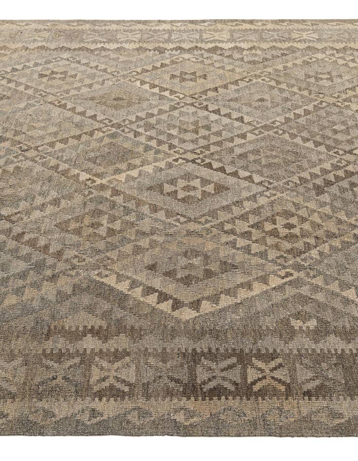 Detail image of 6' 11 x 10' 4 Hand Woven Kilim Maymana Wool Rug