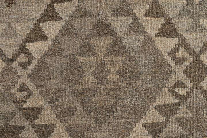 6' 11 x 10' 4 Hand Woven Kilim Maymana Wool Rug
