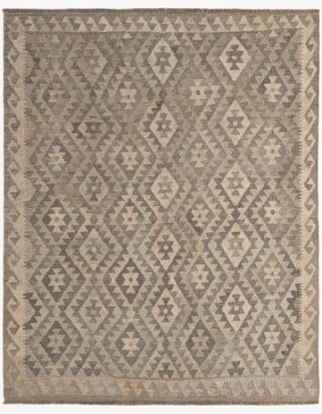 5' 4 x 6' 6 Hand Woven Kilim Maymana Wool Rug