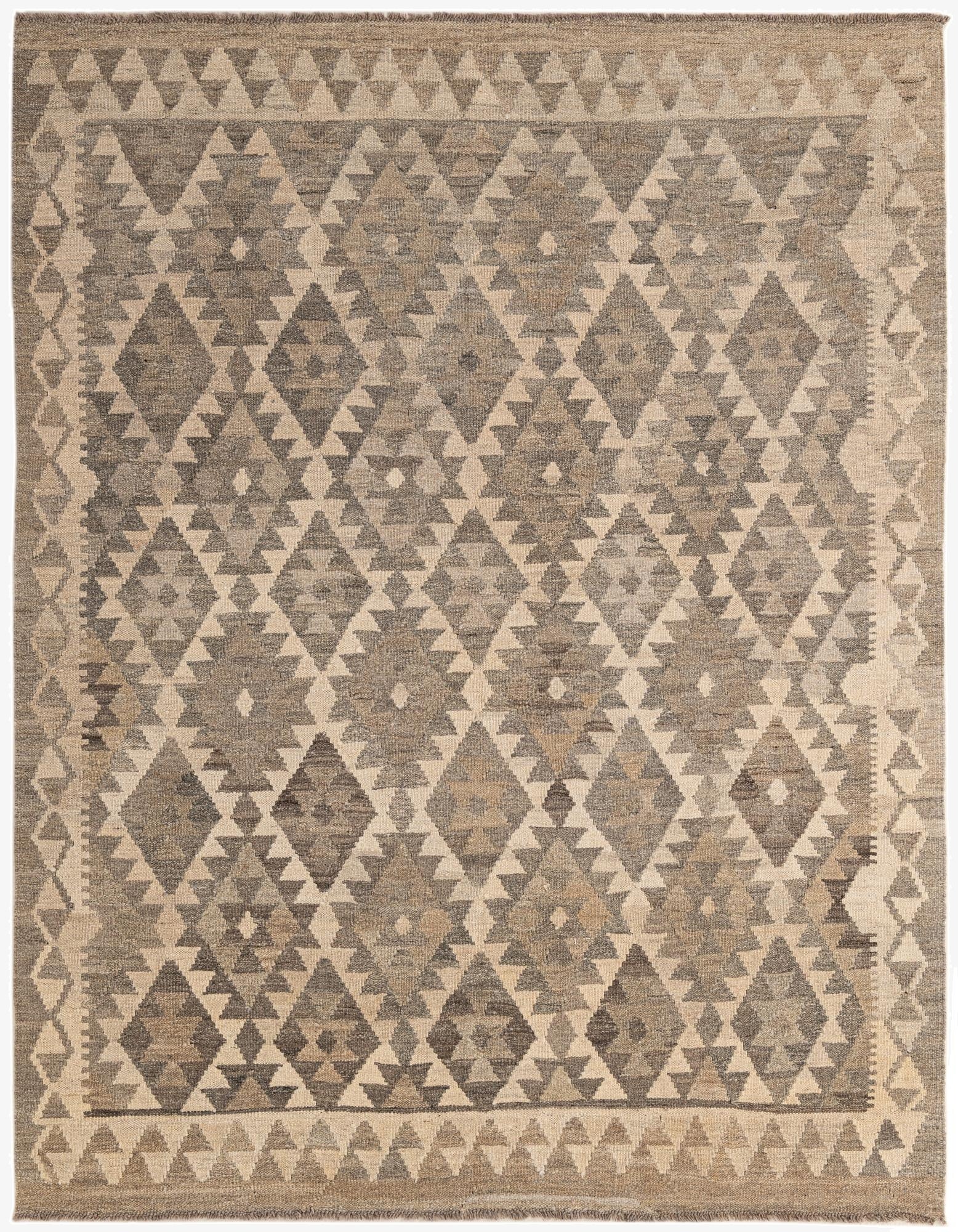 155cm x 198cm  Hand Woven Kilim Maymana Wool Rug