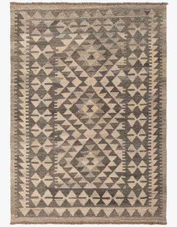 3' 6 x 5' Hand Woven Kilim Maymana Wool Rug