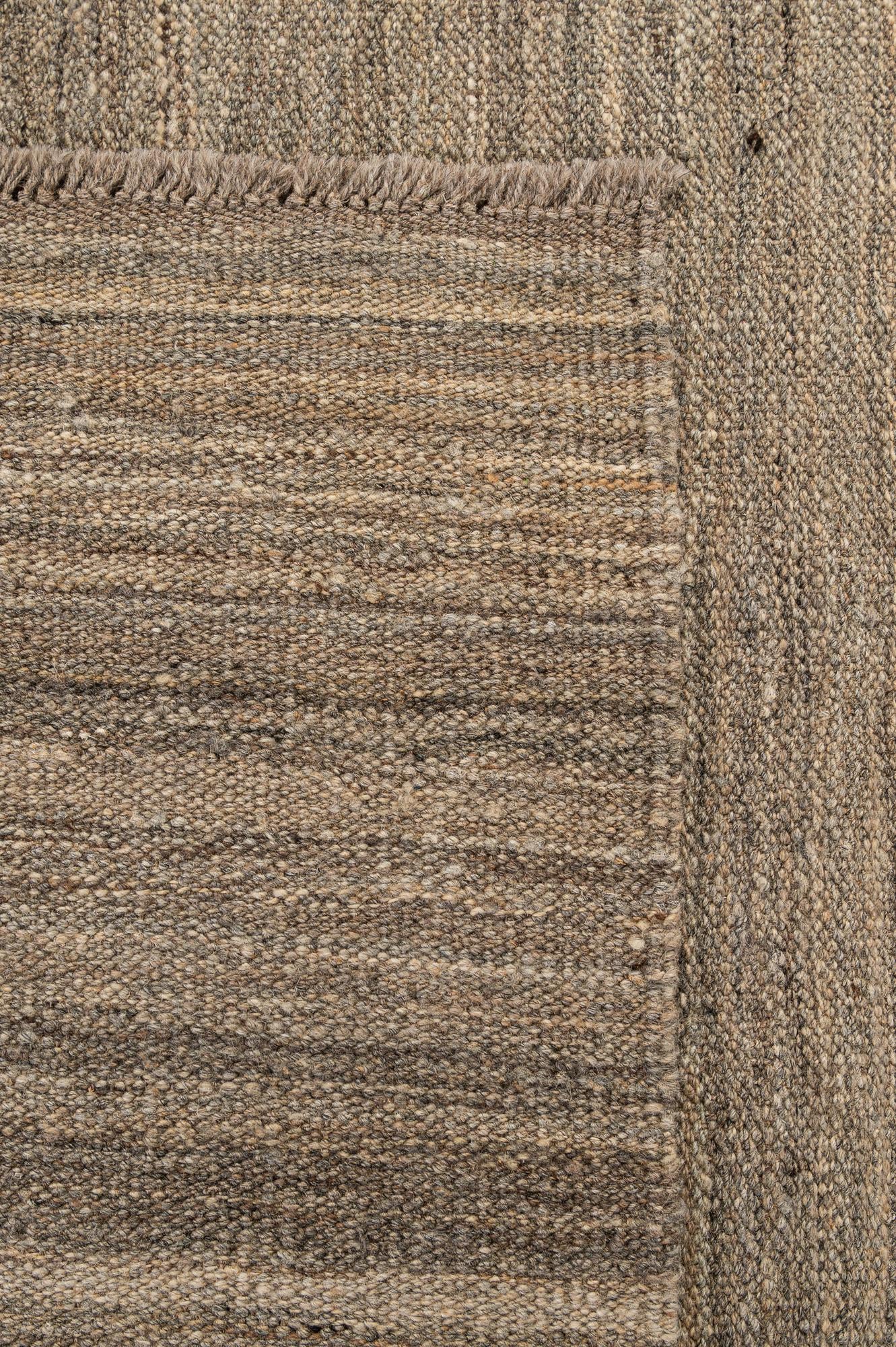 4' x 6' 1 Hand Woven Kilim Modern Wool Rug