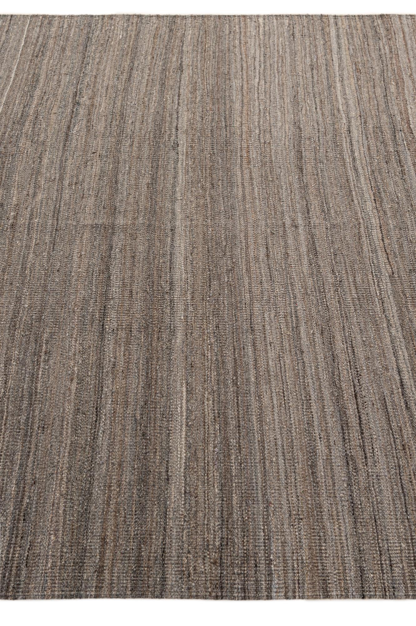 4' 10 x 6' 3 Hand Woven Kilim Modern Wool Rug