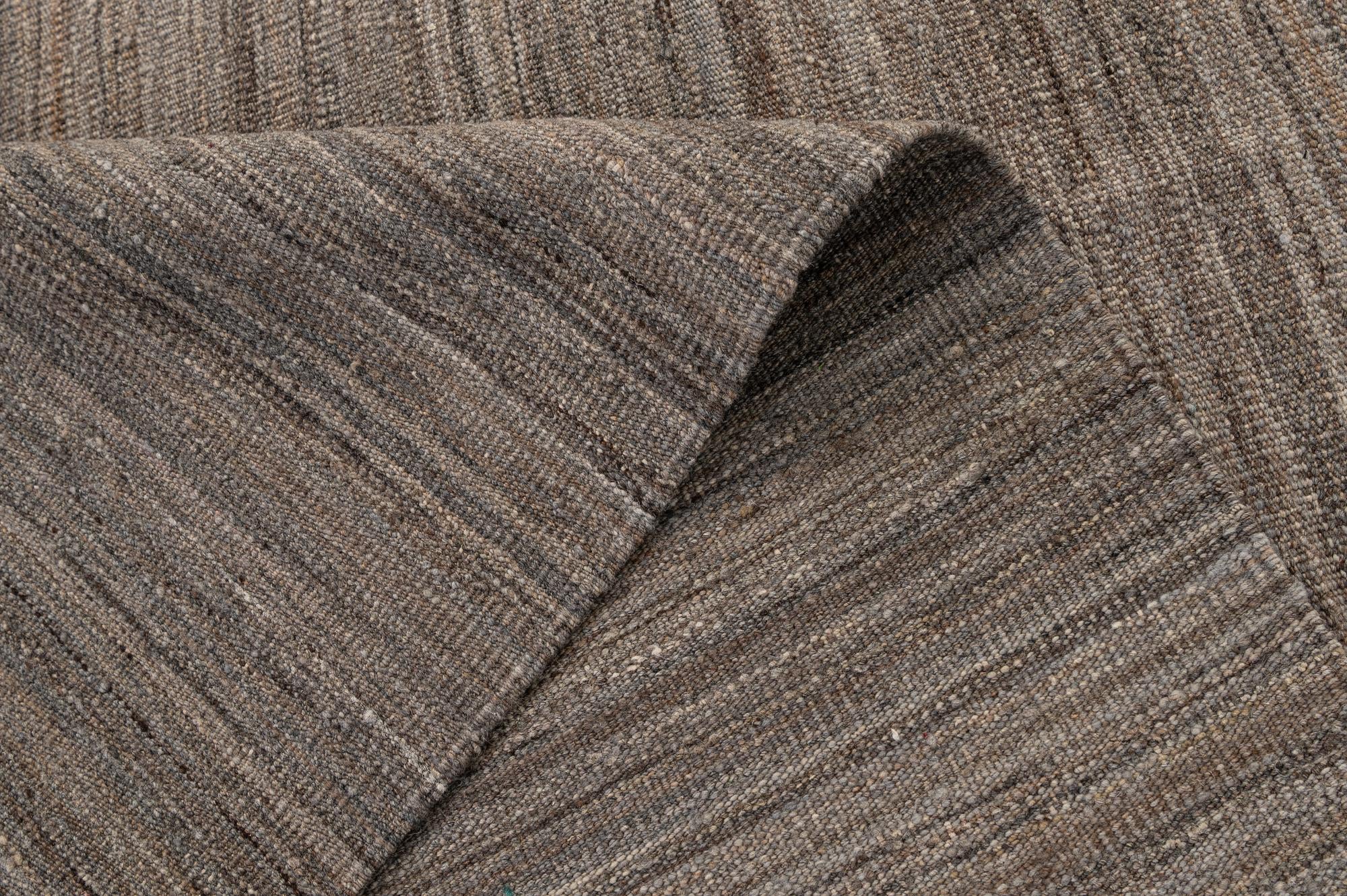 4' 10 x 6' 3 Hand Woven Kilim Modern Wool Rug