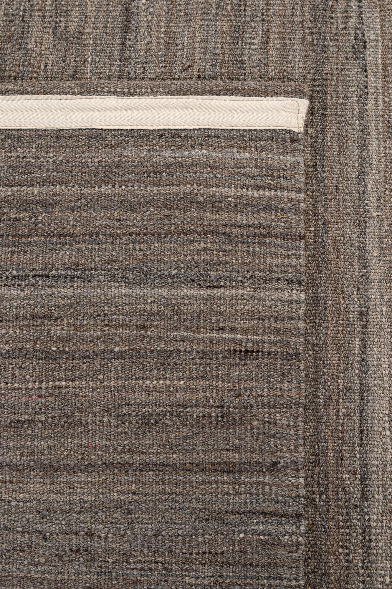 4' 10 x 6' 3 Hand Woven Kilim Modern Wool Rug
