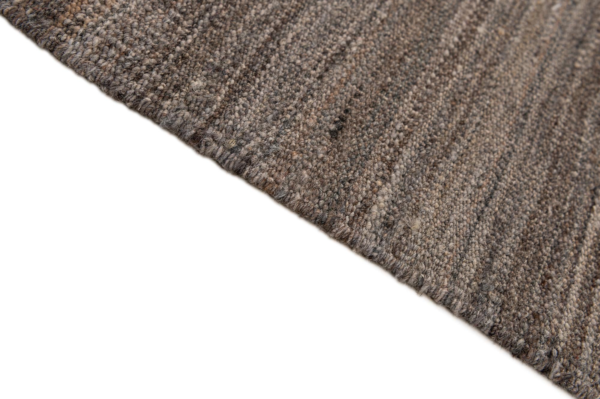 6' 7 x 9' 8 Hand Woven Kilim Modern Wool Rug