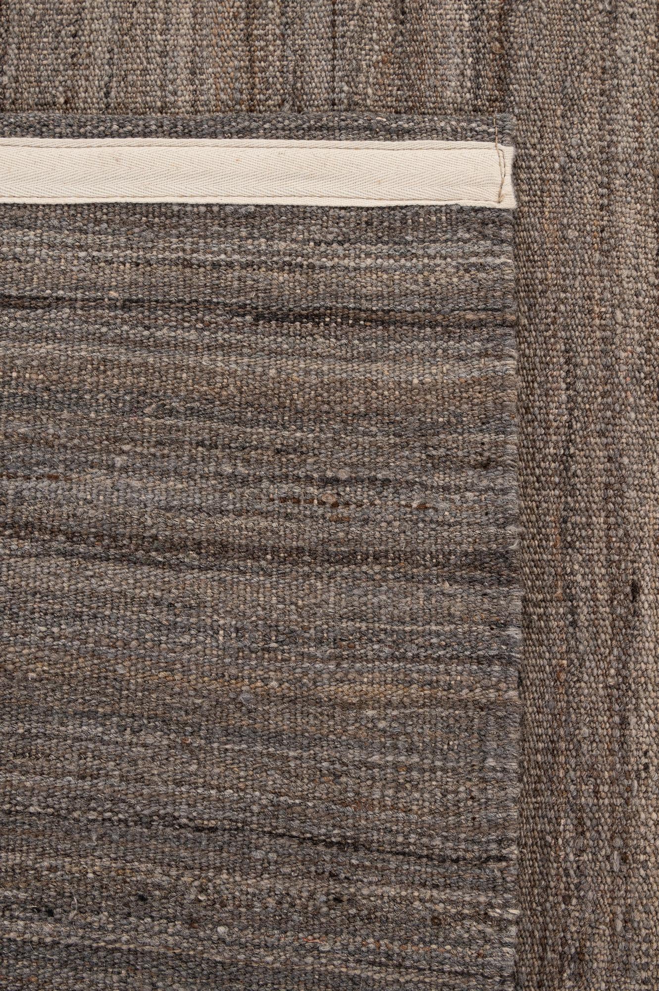 6' 7 x 9' 8 Hand Woven Kilim Modern Wool Rug