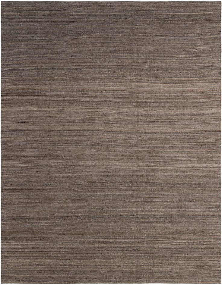 Detail image of 6' 7 x 9' 8 Hand Woven Kilim Modern Wool Rug