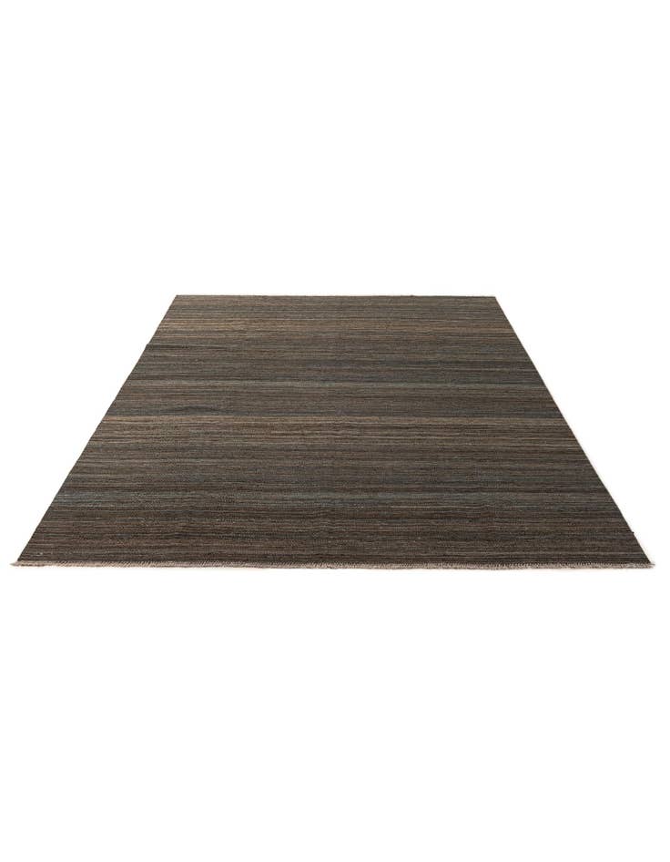 Detail image of 6' 6 x 9' 9 Hand Woven Kilim Modern Wool Rug