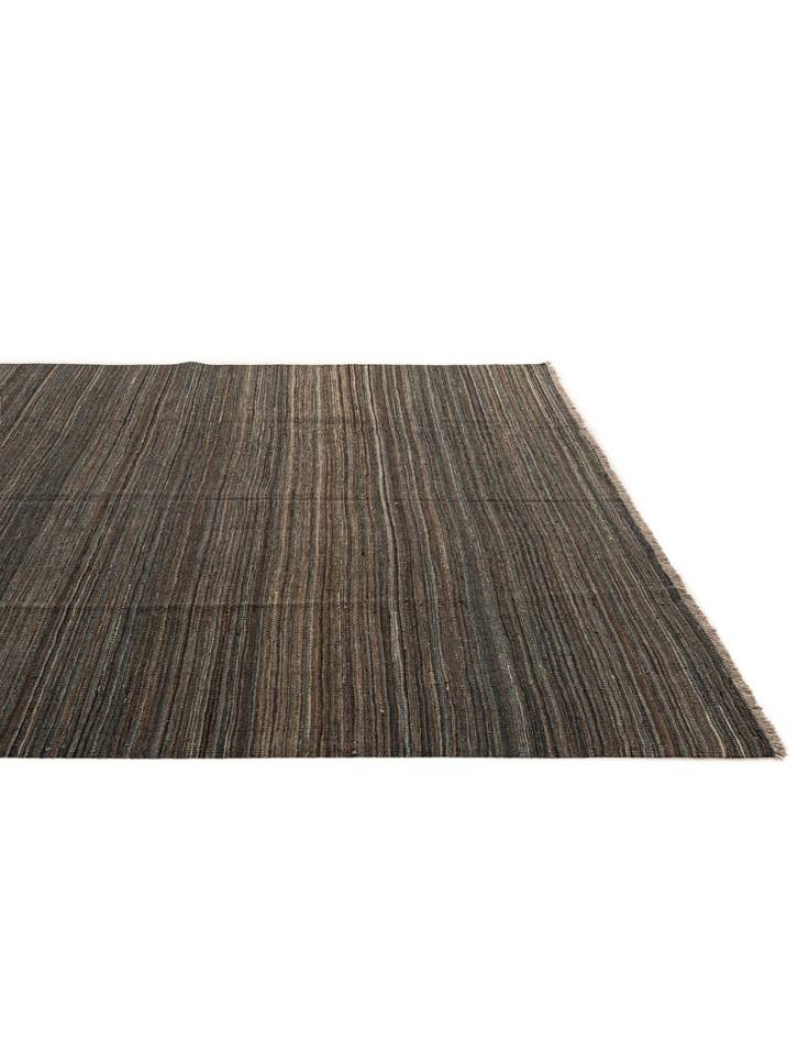 Detail image of 6' 6 x 9' 9 Hand Woven Kilim Modern Wool Rug