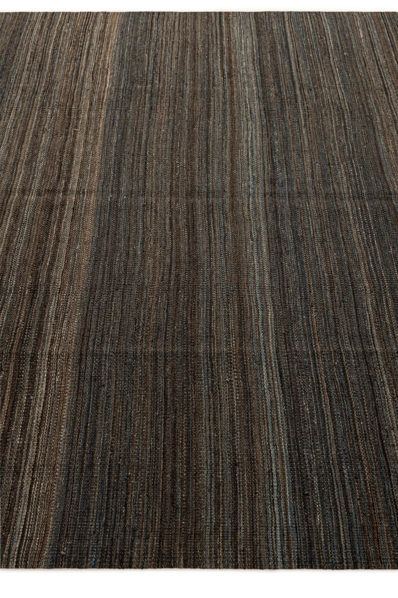 6' 6 x 9' 9 Hand Woven Kilim Modern Wool Rug