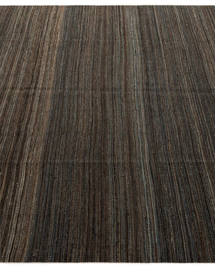 Detail image of 6' 6 x 9' 9 Hand Woven Kilim Modern Wool Rug