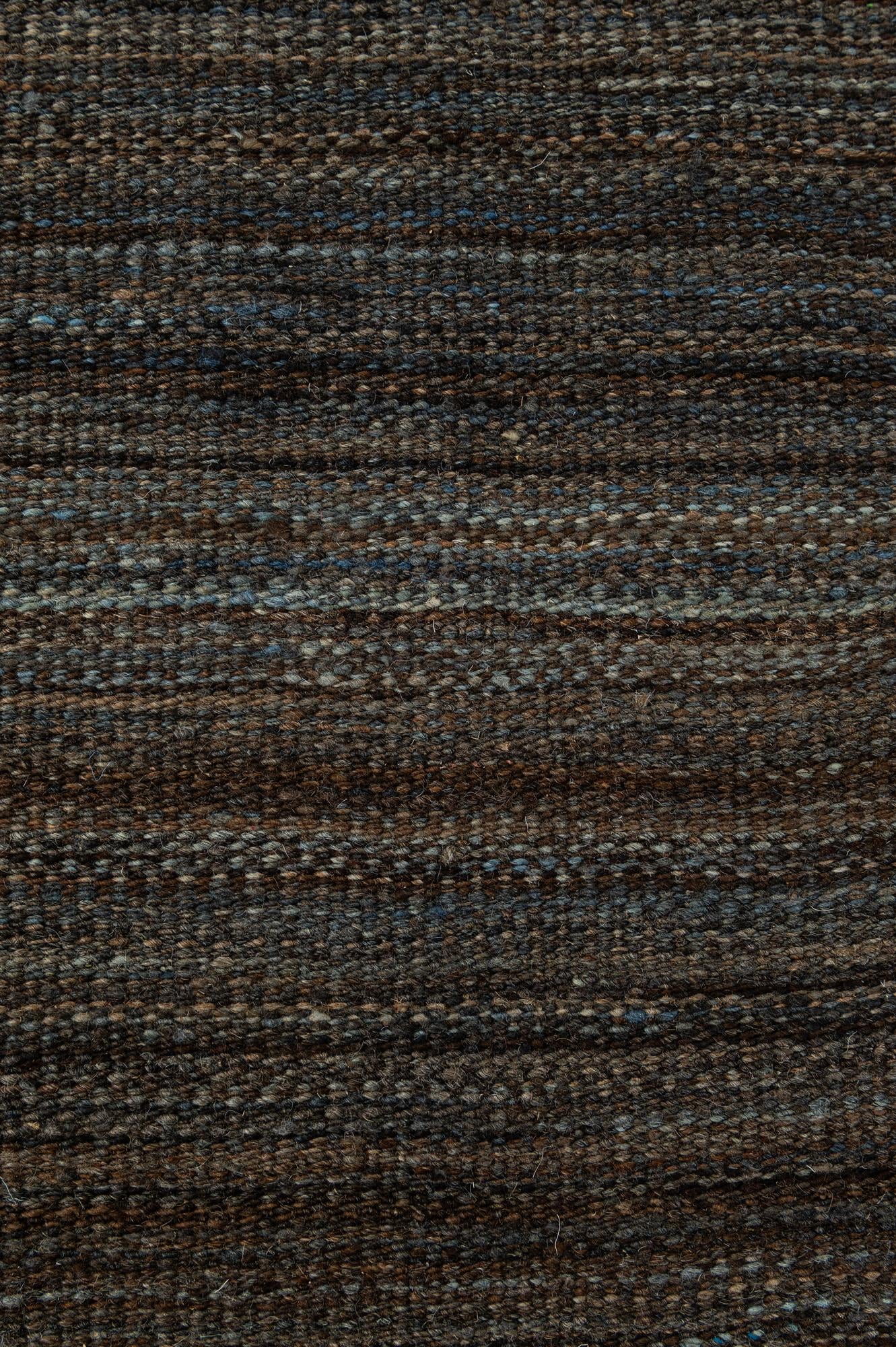 6' 6 x 9' 9 Hand Woven Kilim Modern Wool Rug