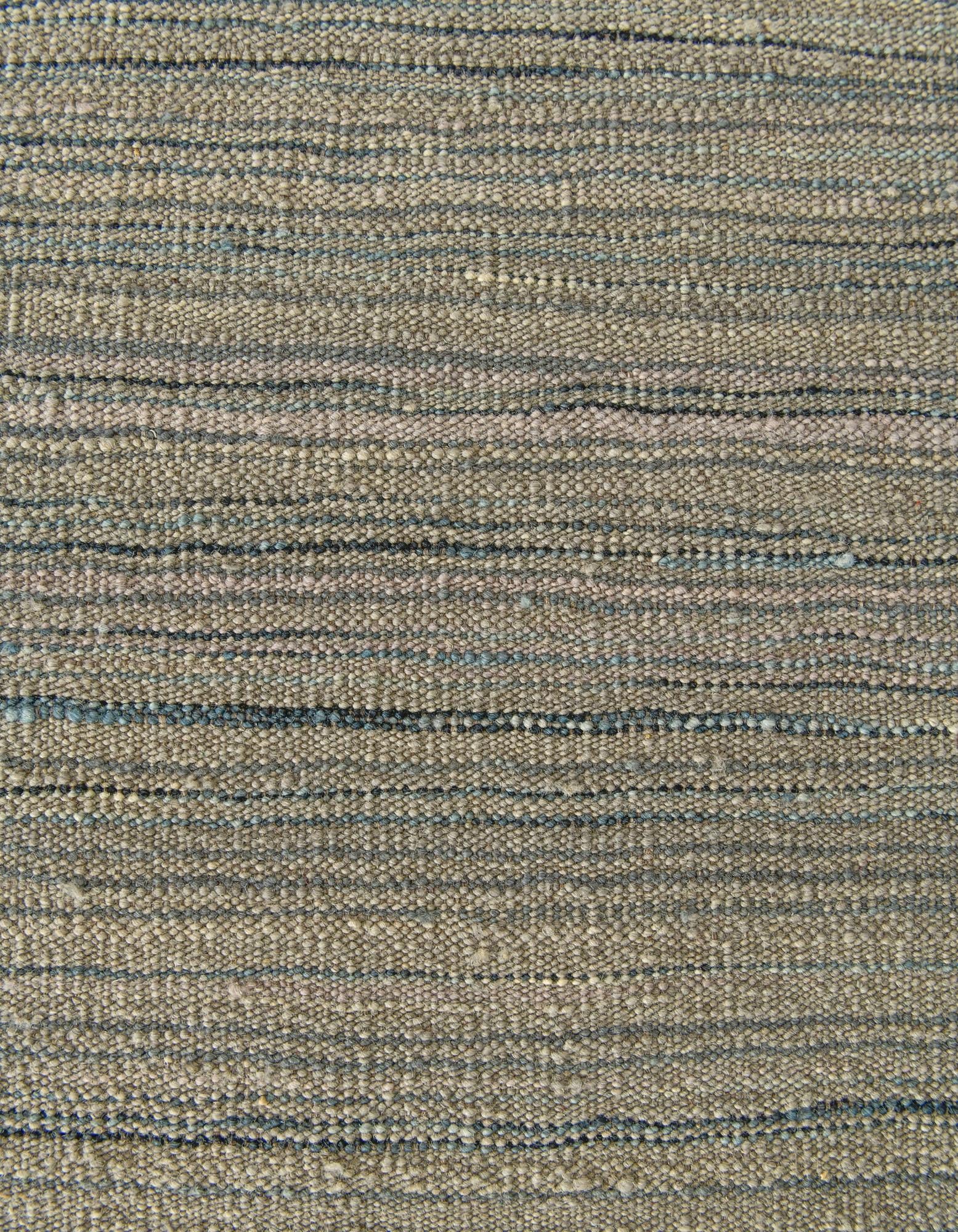 6' 11 x 9' 6 Hand Woven Kilim Modern Wool Rug