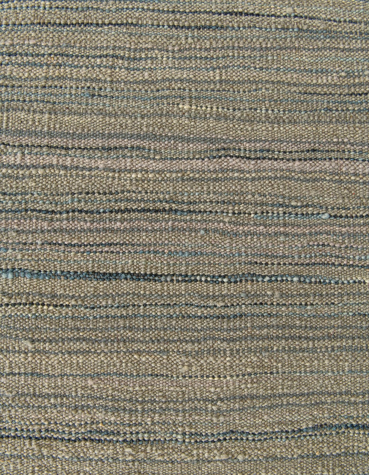 6' 11 x 9' 6 Hand Woven Kilim Modern Wool Rug