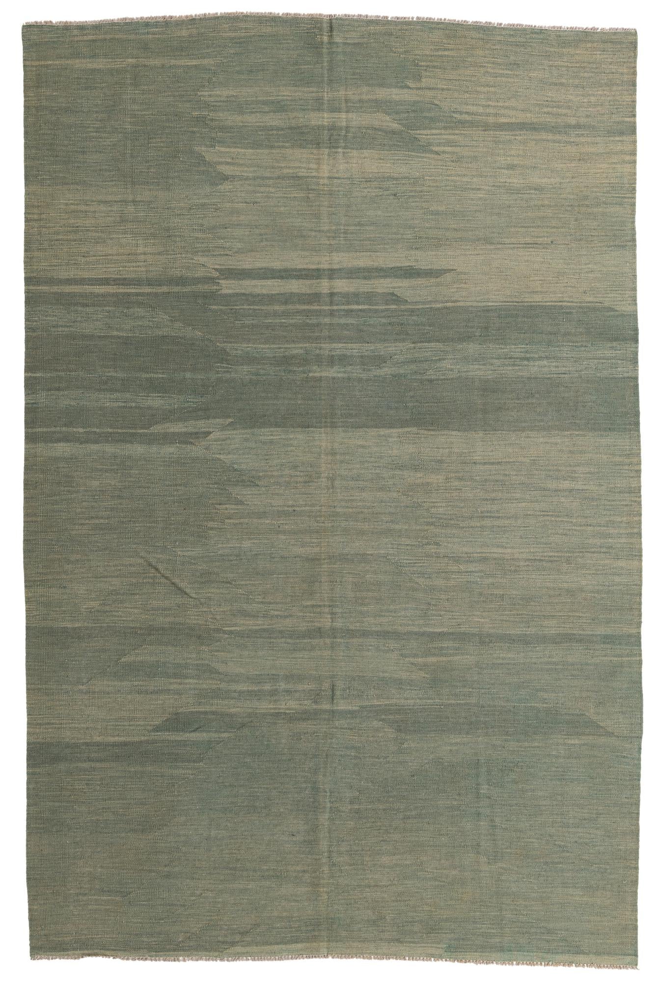 6' 6 x 10' Hand Woven Kilim Modern Wool Rug