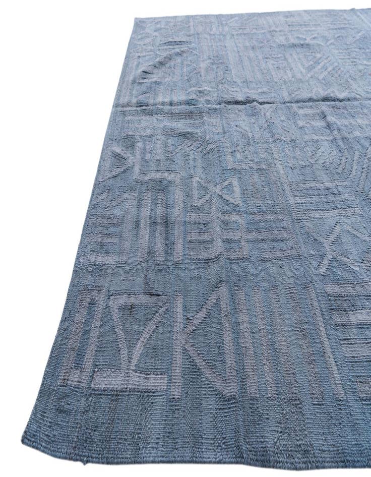 Detail image of 6' x 7' 9  Hand Woven Kilim Modern Wool Rug