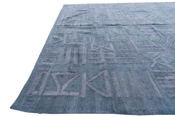 6' x 7' 9 Hand Woven Kilim Modern Wool Rug