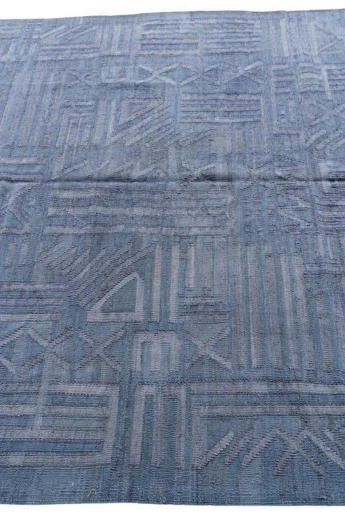 6' x 7' 9 Hand Woven Kilim Modern Wool Rug