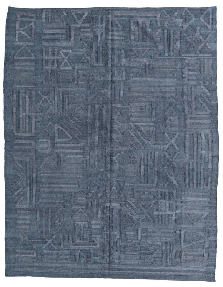 Detail image of 6' x 7' 9 Hand Woven Kilim Modern Wool Rug