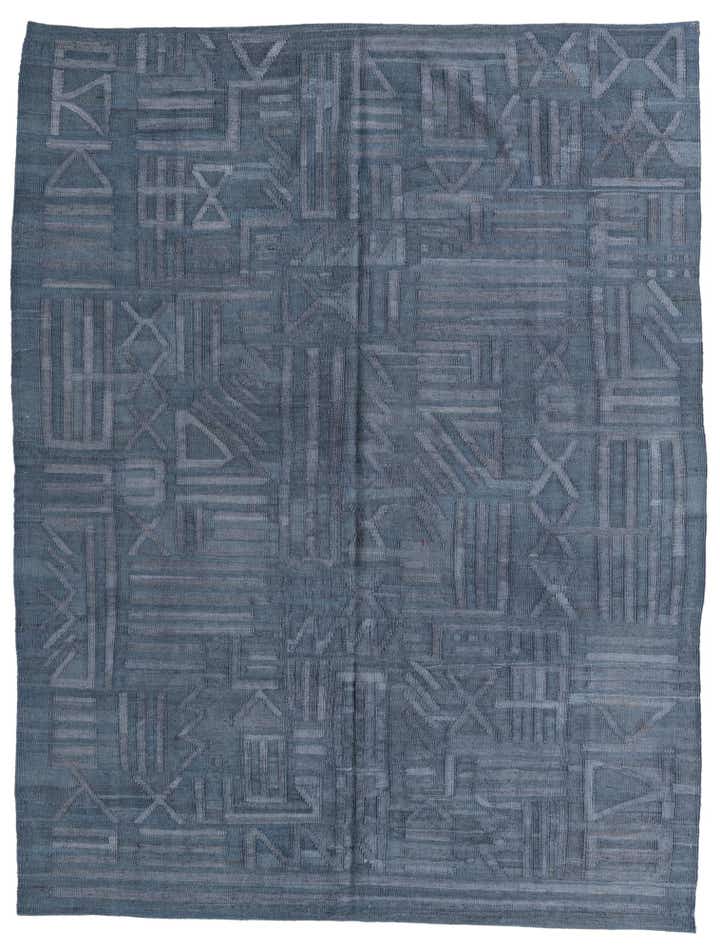 6' x 7' 9 Hand Woven Kilim Modern Wool Rug